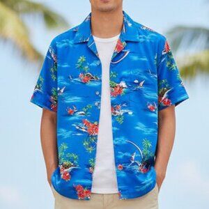 Vintage Made in Hawaii Shirt Mens XL Tropical Print 1980s 80s Aloha Short Sleeve